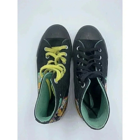 Converse Notebook Print Chuck Taylor All Star Hi Top Sneakers Youth size 3 - Picture 5 of 8